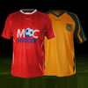 Camisetas de fútbol y petos deportivos estampados