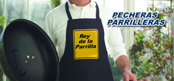 Pecheras parrilleras estampadas personalizadas